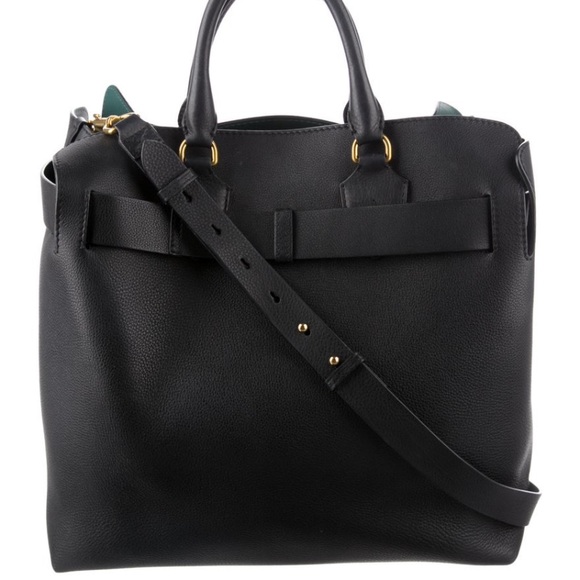 Burberry Black Leather Large Tote - Picture 3 of 5